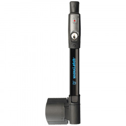 D&D ML3AVPKAG2 MagnaLatch Vertical Pull w/ Alarm, 6-Pin Lock, Keyed Alike, Black