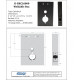 Keedex K-BXCL6000 Weldable Gate Box for CodeLock 6000