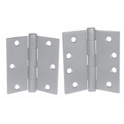 PBB PB81 5-Knuckle Standard Weight Full Mortise Template Plain Bearing Steel Hinge