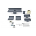 QM Drain 88.601.A Adjustable 2" Outlet Lagos Series Accessories Kit, Size - 8"