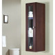American imaginations AI-11 Transitional Birch Wood-Veneer Wall Curio In Coffee