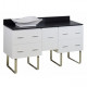 American Imaginations AI-142 Plywood-Veneer Vanity Set In White