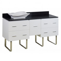 American Imaginations AI-142 Plywood-Veneer Vanity Set In White
