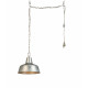 Design House Mason 1 Light Swag Light, Galvanized Finish