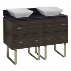 American Imaginations AI-13 Plywood-Melamine Rectangle Vanity Set In Dawn Grey