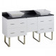 American Imaginations AI-143 Plywood-Veneer Vanity Set In White