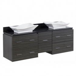 American Imaginations AI-145 Plywood-Melamine Vanity Set In Dawn Grey