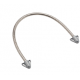 Locknetics DC-PL Light Duty door Cord W/ Silver Plastic End Caps, Stainless Steel Cable