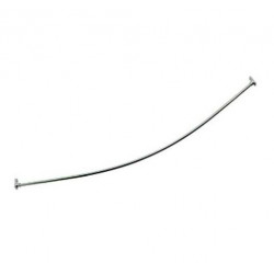 Ponte Giulio C41 Curved Shower Curtain Rods Satin