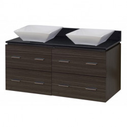 American Imaginations AI-147 Plywood-Melamine Vanity Set In Dawn Grey