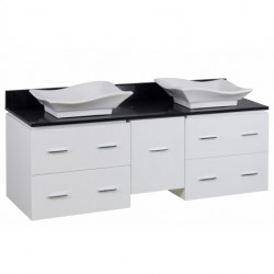 American Imaginations AI-15 Plywood-Veneer Vanity Set In White