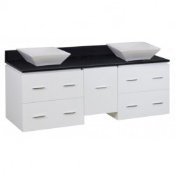 American Imaginations AI-152 Plywood-Veneer Vanity Set In White