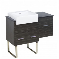 American Imaginations AI-1549 Rectangle Plywood-Melamine Vanity Set In Dawn Grey, 8-in. o.c.