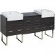 American Imaginations AI-155 Xena Farmhouse Series Plywood-Melamine Vanity Set In Dawn Grey