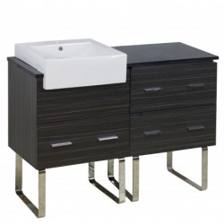 American Imaginations AI-156 Plywood-Melamine Vanity Set In Dawn Grey