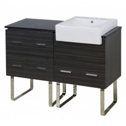 American Imaginations AI-157 Plywood-Melamine Vanity Set In Dawn Grey