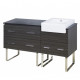 American Imaginations AI-157 Floor Mount Plywood-Melamine Vanity Set In Dawn Grey