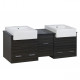 American Imaginations AI-159 Rectangle Plywood-Melamine Vanity Set In Dawn Grey