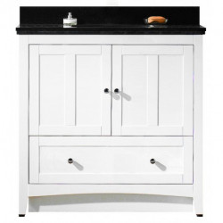 American Imaginations AI-1760 Plywood-Veneer Vanity Set In White