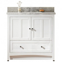 American Imaginations AI-176 Plywood-Veneer Vanity Set In White