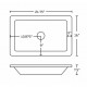 American Imaginations AI-1809 Drop In Rectangle Vessel In White Color Faucet