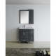 American imaginations AI-1812 Modern Plywood-Melamine Vanity Base Set Only In Dawn Grey