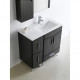 American imaginations AI-1812 Modern Plywood-Melamine Vanity Base Set Only In Dawn Grey
