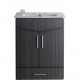 American Imaginations AI-1813 Plywood-Melamine Vanity Set In Dawn Grey