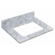 American Imaginations AI-1828 Birch Wood-Veneer Vanity Set, Color- White