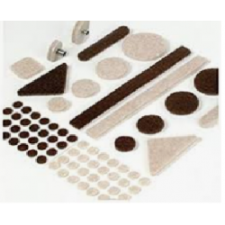 Expanded Technologies 128/328 Heavy Duty 1" Square Felt Pads