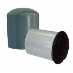 Expanded Technologies 01803 1-1/8" Black Sleeve Tips For Walkers, Tables & Chairs