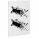 Rain Therapy OM-30J1 InWall T.Static 3/4" Valve w/2 Way Diverter + Share Port 3/4" Fem. NPT Inlet w/Shut-Off,Filters