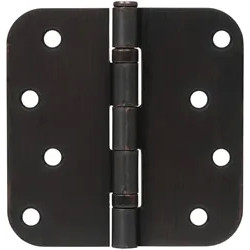 Delaney RH75 4" x 4" Residential Ball Bearing Hinge, 5/8" Radius (Pair)
