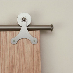 Custom Service Hardware QG.1310.TS.02-NR Tri-Star Hardware Short Bracket Kit Satin Nickel