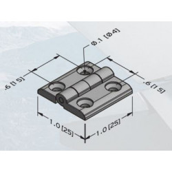 Illinois Lock Company PH20 Plastic Hinge