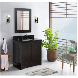 Bellaterra 400100-BA 31" Single Vanity In Brown Ash