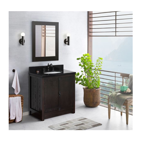 Bellaterra 400100-BA 31" Single Vanity In Brown Ash