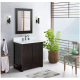 Bellaterra 400100-BA 31" Single Vanity In Brown Ash
