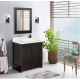 Bellaterra 400100-BA 31" Single Vanity In Brown Ash