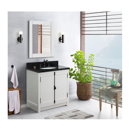 Bellaterra 400100-GA 31" Single Vanity In Glacier Ash