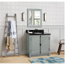 Bellaterra 400100-GYA 31" Single Vanity In Gray Ash