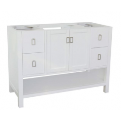 Bellaterra 400300-WH 48" Single Vanity In White Finish - Cabinet Only