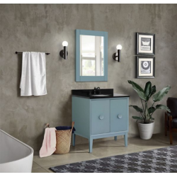Bellaterra 400400-AB 31" Single vanity in Aqua Blue