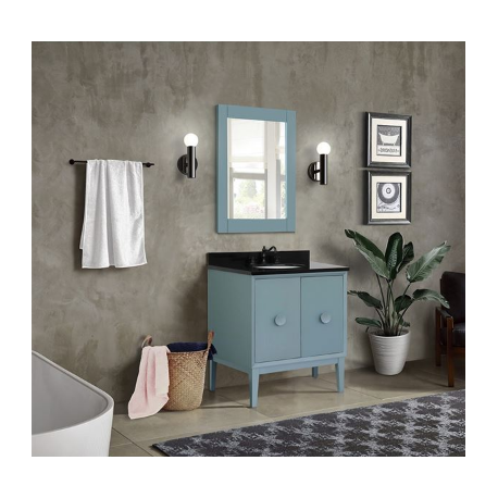 Bellaterra 400400-AB 31" Single vanity in Aqua Blue