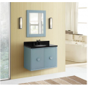 Bellaterra 400400-CAB-AB 31" Single Wall Mount Vanity In Aqua Blue
