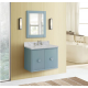 Bellaterra 400400-CAB-AB 31" Single Wall Mount Vanity In Aqua Blue