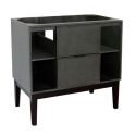 Bellaterra 400502-LY 36" Single Vanity In Linen Gray Finish - Cabinet Only