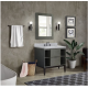 Bellaterra 400502-LY 37" Single vanity in Linen Gray