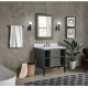 Bellaterra 400502-LY 37" Single vanity in Linen Gray