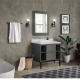 Bellaterra 400502-LY 37" Single vanity in Linen Gray